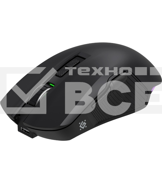 Мышь беспроводная/проводная Defender Whisper GM-209 черный, 7200 dpi, радиоканал, Bluetooth, USB, кнопки - 8