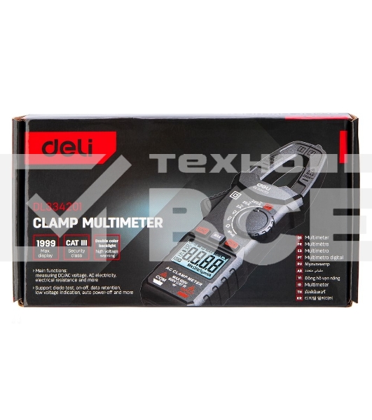 Токоизмерительные клещи цифровые Deli DL334201