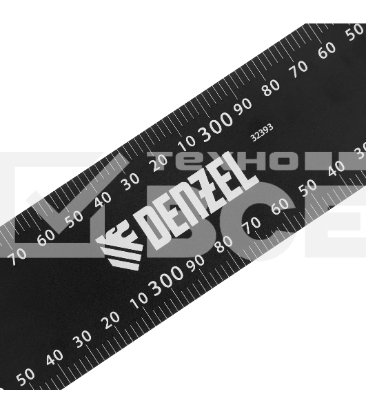 Угольник Denzel 400 х 600 мм, алюминиевый, лазерная гравировка