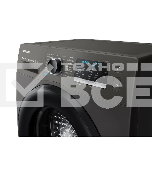 Стиральная машина Samsung WW80AGAS21AX/LP серый, загрузка фронтальная 8 кг, 1200 об/мин, класс: А