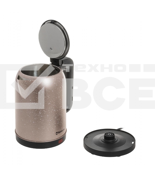 Чайник электрический Sakura SA-2121CD 2л, нержавейка, шампань/крап