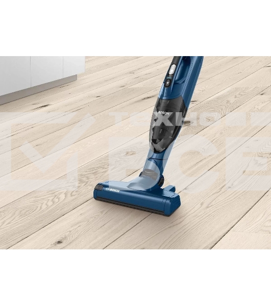Пылесос вертикальный Bosch BCHF 2MX20 синий, питание от аккумулятора, 150 Вт, уборка сухая, пылесборник 0.4 л
