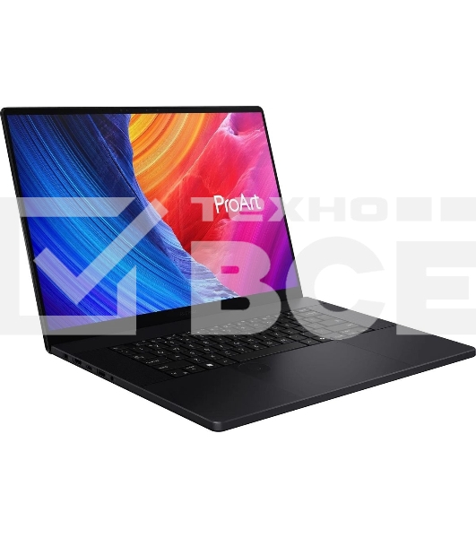 Ноутбук Asus ProArt P16 H7606WW-SE009X Ryzen AI 9 HX 370 64Gb SSD2Tb NVIDIA GeForce RTX5080 16Gb 16' OLED Touch 4K (3840x2400) Windows 11 Pro черный WiFi BT Cam (90NB17F1-M00250)