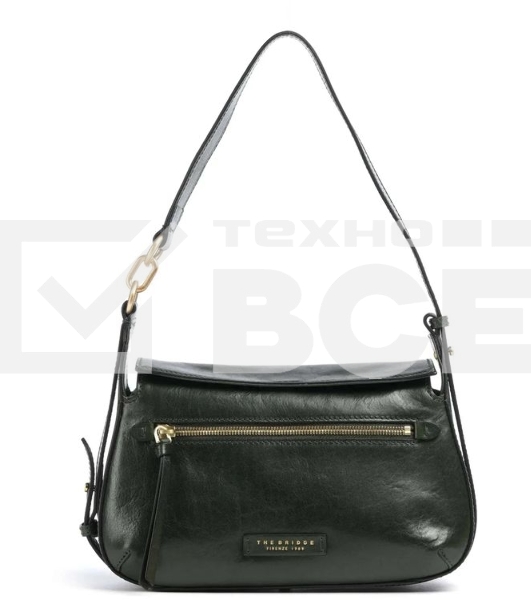 Сумка The Bridge Ingrid 04571501/I2 темно-зеленая натур.кожа