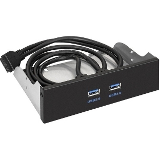 Планка USB на переднюю панель ExeGate U5H-615, 5,25'/2*USB3.0, 19 pin USB 3.2 Gen1