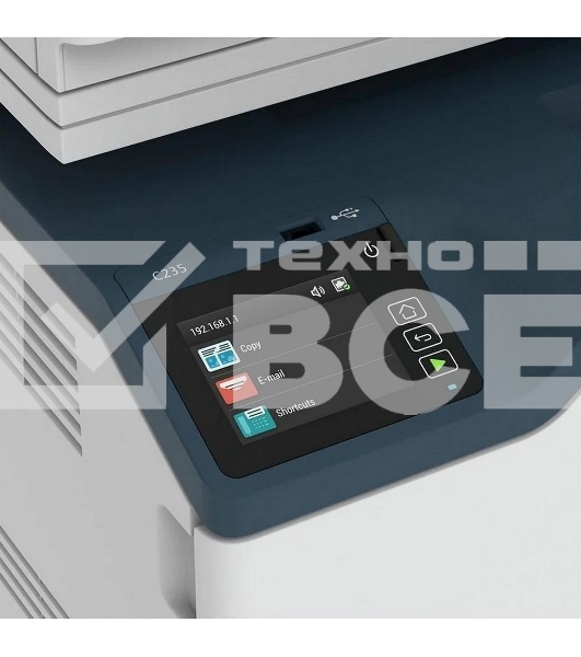 МФУ лазерный Xerox С235V_DNI, A4, цветной, печ. до 22 стр/мин., скан. до 20 стр/мин., 600x600dpi, Ethernet, Wi-Fi, USB