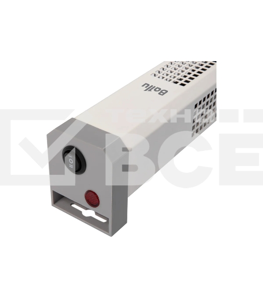 Конвектор Ballu Plinth Compact BEC/PLC-100-400 белый, 400 Вт, 6 м2, термостат