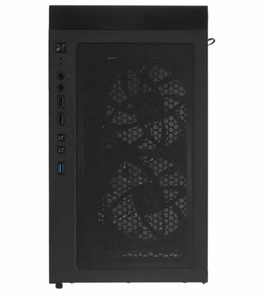 Компьютерный корпус Montech X3 GLASS, без БП, ATX 6x120мм 2xUSB 3.0 1xUSB3.1 audio bott PSU, черный