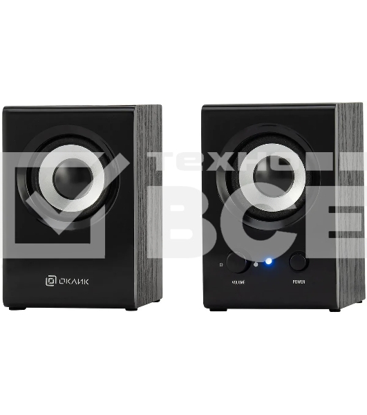 Колонки Oklick OK-160 2.0 черный 6Вт