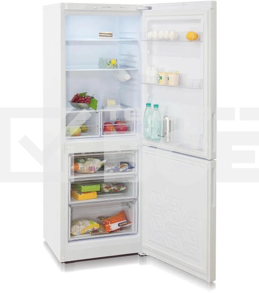 Холодильник Бирюса Б-6033 белый двухкамерный 210/100 л морозилка снизу