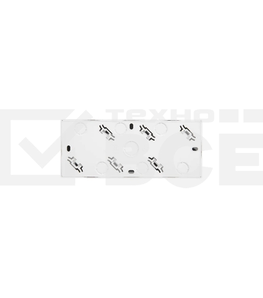 Розетка 3-мест. с заземл. LEZARD LETO 752-0200-127BUP закрытый корпус ПБТ бел.