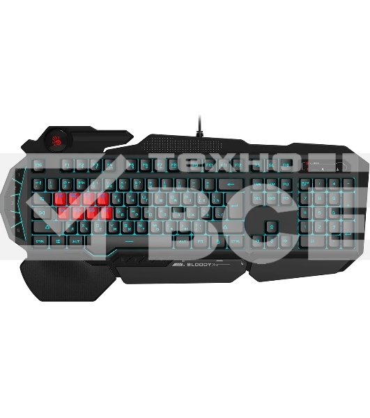Клавиатура A4Tech Bloody B318 Black USB Multimedia Gamer LED (подставка для запястий)