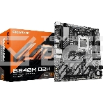 Материнская плата Gigabyte B840M D2H, AM5, AMD B840, 2xDDR5, 4xSATA, 2xM.2, 1xPCIe 4.0 x16, 1xPCIe 3.0 x4, 1xHDMI, 1x2.5Gb LAN, 2xUSB-A 5Gbps, 8xUSB-A 2.0, 3x3.5 мм, 7.1, mATX, фото 1