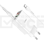 Сетевое зарядное устройство HOCO (6931474769824) C100Aaa 1USB+1Type-C 3.0A QC3.0 PD 20W, белый, фото4