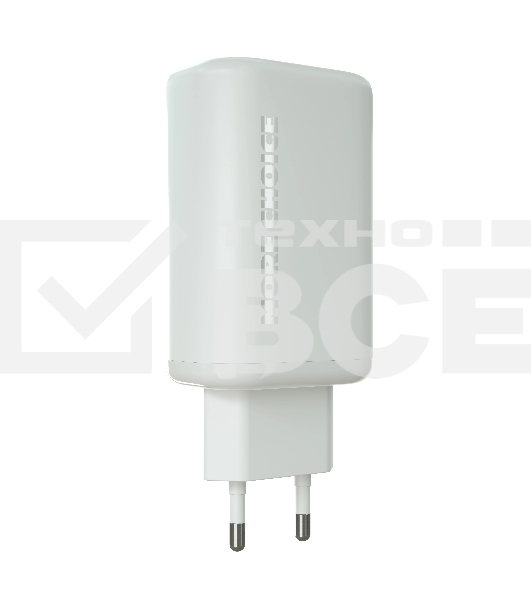 Сетевое зарядное устройство MORE CHOICE NC79 1USB+2Type-C 3.0A PD 65W быстрая зарядка белый