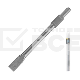 Долото плоское Deli DH-HBZ35410-E1 HEX30, 30x410x35мм, 40Cr