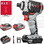 Винтоверт P.I.T. PSD20H-170A/2 аккум. патрон:держатель бит 1/4