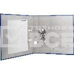 Папка-регистратор Silwerhof A4 75мм ПВХ/бумага синий без. окант. сборная (упак.:2шт), фото2