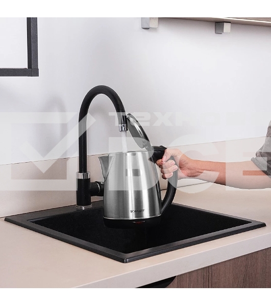 Чайник электрический Scarlett SC-EK21S34 нерж. сталь
