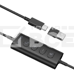 Гарнитура накладные Edifier CC100 1.5м черный проводные оголовье, фото5