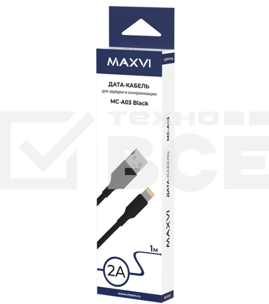 Кабель Maxvi MC-A03 черный