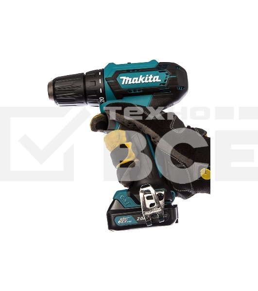 Дрель-шуруповерт аккумуляторная Makita DF333DWAE Аккумуляторная, Кейс