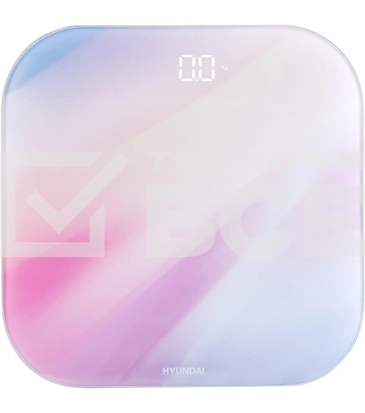 Весы напольные электронные Hyundai H-BS03577 макс.180кг розовый/фиолетовый