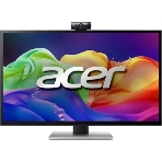 Монитор 27' Acer PE270XTbmiiprcuzx IPS 5120x2880, 60 Гц, 4 мс, 16:9, 400 кд/м², 2×HDMI 2.1, DP 1.4, USB-C (90 Вт PD), USB Hub (2×USB 3.2), аудиовход, 3.5 Jack, динамики (2×5 Вт), веб-камера, микрофон, сенсорный экран, DisplayHDR 600, FreeSync, черный, фото 1
