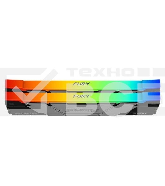 Оперативная память Kingston Fury Renegade, DDR4, 16GB (2x8GB), 3200MHz, CL16, с радиаторами, RGB, черный