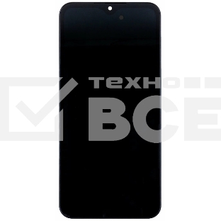 Дисплей для Samsung Galaxy A24 SM-A245F в сборе с тачскрином и рамкой, черный