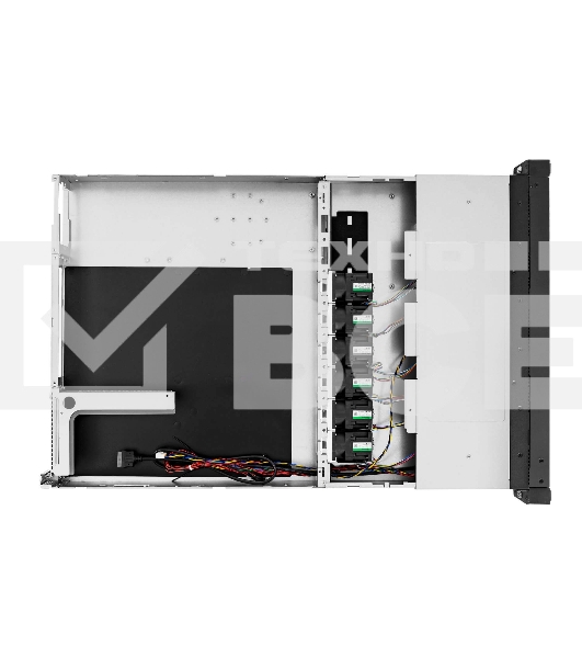 Компьютерный корпус InWin IW-RS110-07 2*750W, AcBel R1BA2751A, with UL62368*2/PDB AcBel R1BU4751A/FAN 4056mm*6/SLIMSAS *10 BP/2.5