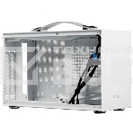 Компьютерный корпус PCCooler I100 PRO MESH WH, Mesh Compact, белый, SPCC, no fans ITX 60/300/SFX PSU support; 1x2.5
