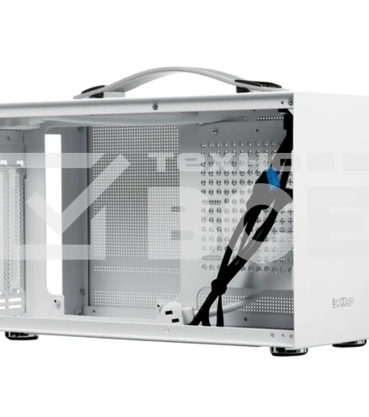 Компьютерный корпус PCCooler I100 PRO MESH WH, Mesh Compact, белый, SPCC, no fans ITX 60/300/SFX PSU support; 1x2.5