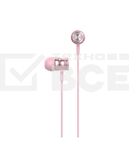 Наушники проводные Havit Wired earphone розовый