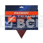 Треугольник шлифовальный PATRIOT на липучке, 285мм, 12 отверстий, Р120, 10 шт, фото2