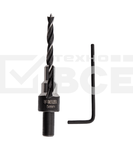 Сверло-зенкер под конфирмат Denzel 5 мм