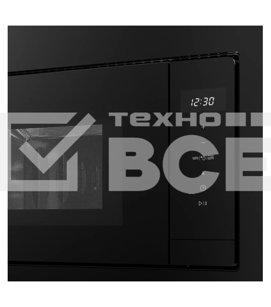 Встраиваемая микроволновая печь Kuppersberg HMW 622 B, ВхШхГ 390х595х315, объем 20 л, мощность 800 Вт, 5 уровней мощности, гриль, 6 автоматических программ, размораживание, сенсорное управление, цвет черный