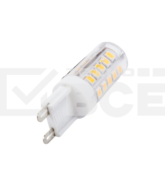 Лампа светодиодная JazzWay PLED-G9 5Вт капсульная 2700К теплый белый G9 320 лм 220-230В