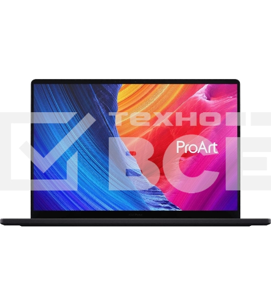 Ноутбук Asus ProArt P16 H7606WW-SE009X Ryzen AI 9 HX 370 64Gb SSD2Tb NVIDIA GeForce RTX5080 16Gb 16' OLED Touch 4K (3840x2400) Windows 11 Pro черный WiFi BT Cam (90NB17F1-M00250)