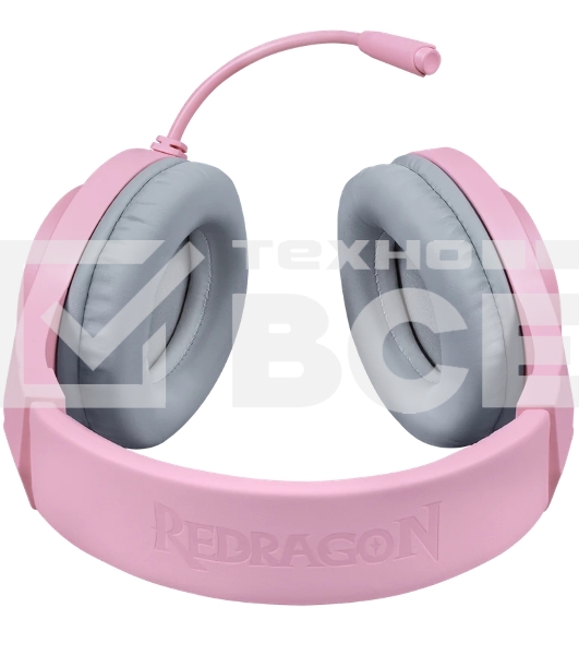 Гарнитура Redragon Hylas розовый, проводная, USB / 2 x mini jack 3.5 мм, подсветка