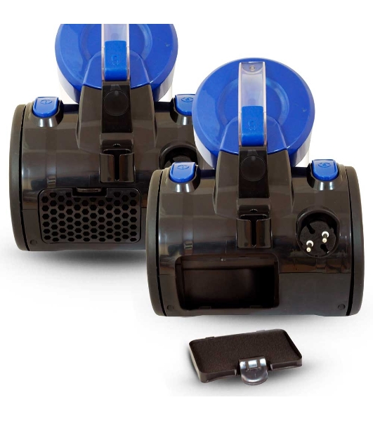 Пылесос Ginzzu VS427 черный/синий, 340/1800 Вт, уборка сухая, пылесборник контейнер 2,5 л