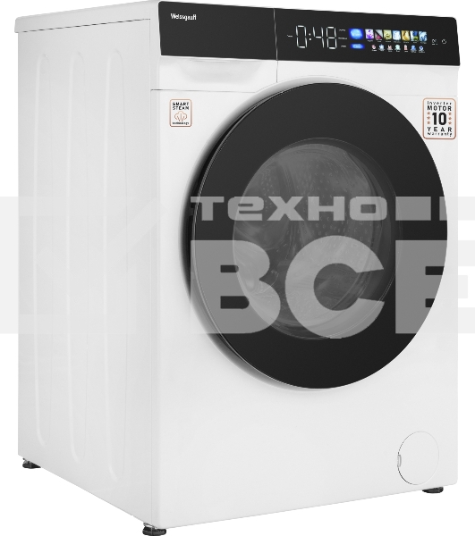 Стиральная машина Weissgauff WM 999 Full Touch DC Inverter Steam белый, загрузка фронтальная 12 кг, 1200 об/мин, класс А+++