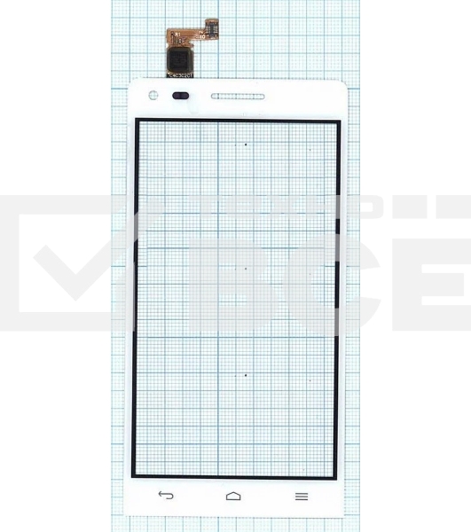 Сенсорное стекло (тачскрин) для Huawei Ascend G6, белое
