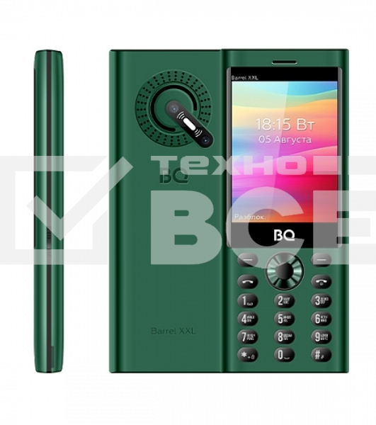 Мобильный телефон BQ 3598 Barrel XXL зеленый/черный SC6531E