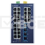 Коммутатор Planet IGS-4215-24T4X Industrial L2+ 24-Port 10/100/1000T + 4-Port 10G SFP+ Managed Ethernet Switch, фото3