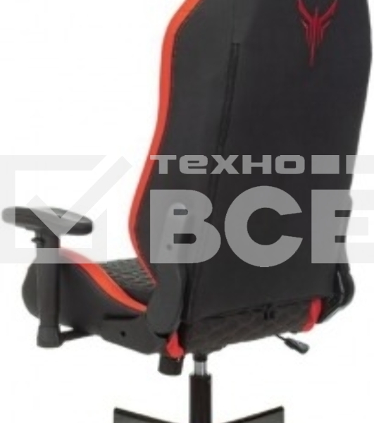 Кресло игровое Knight Neon черный/красный соты эко.кожа с подголов. крестовина металл