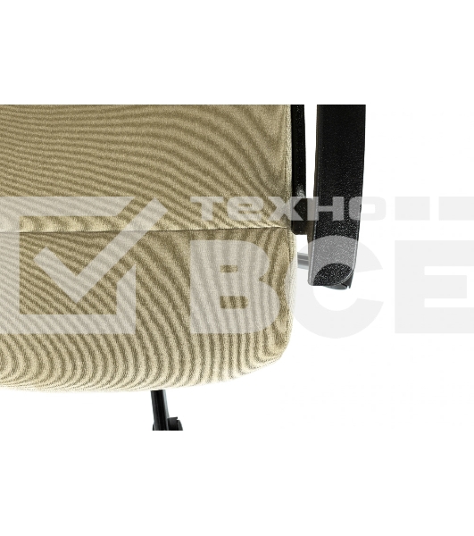 Кресло Бюрократ Triest Fabric песочный Light-21 крестов. металл черный