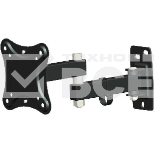 Кронштейн для телевизора Hama Fullmotion черный 10