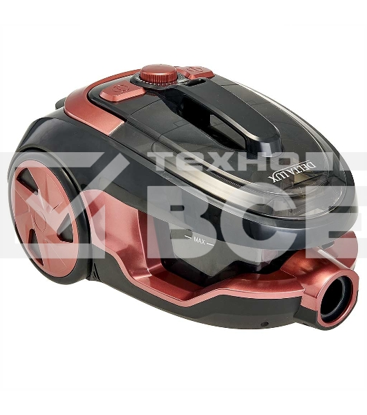 Пылесос Delta LUX DE-3501 СУПЕР-ЦИКЛОН, черный с терракот