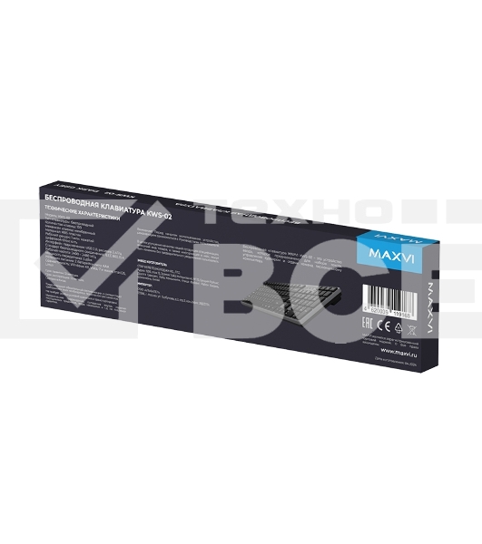 Клавиатура беспроводная Maxvi KWS-02 dark grey